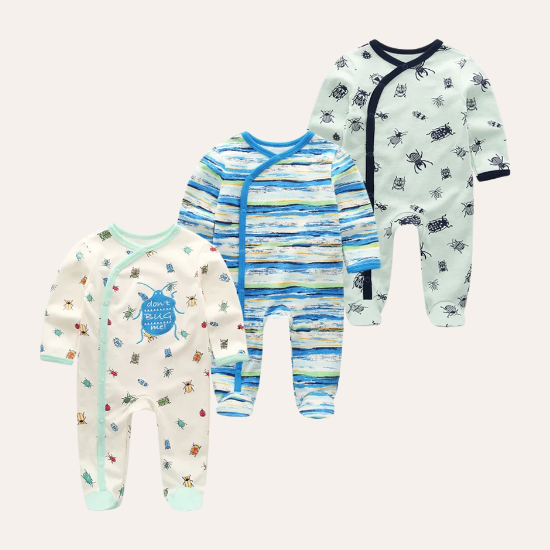 Conjunto 3 Peças Macacões Infantil