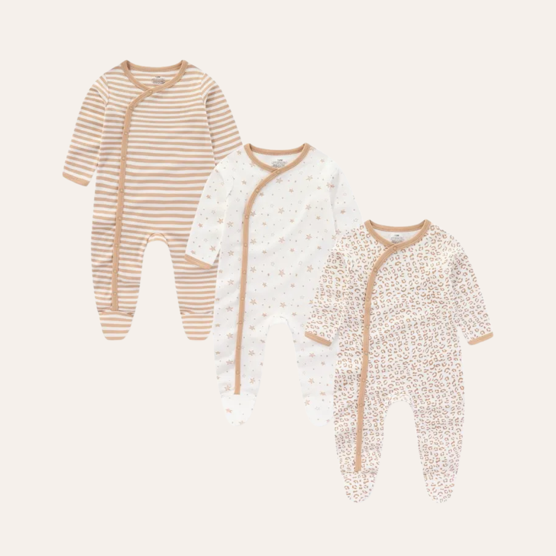 Conjunto 3 Peças Macacões Infantil Feminino