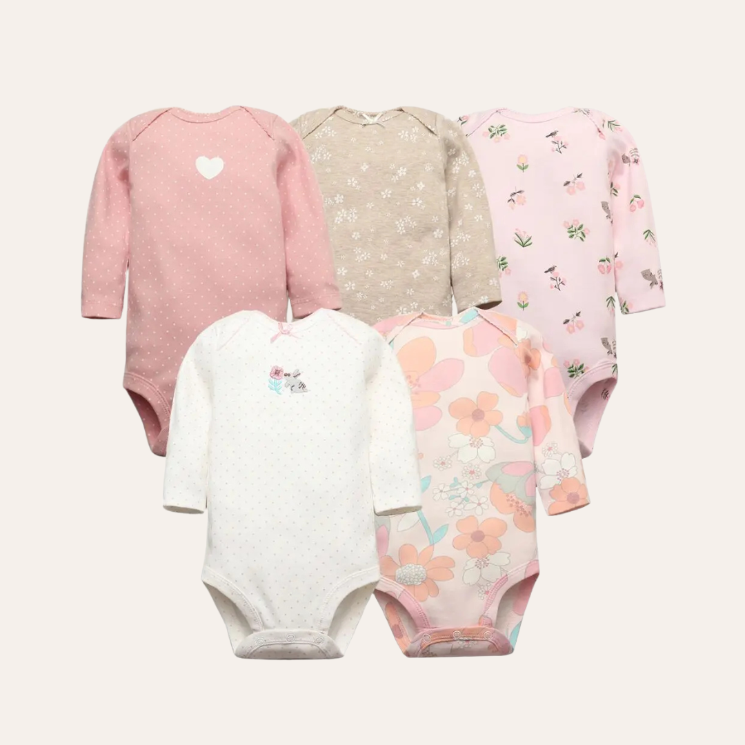 Conjunto 5 Peças Body Infantil Feminino